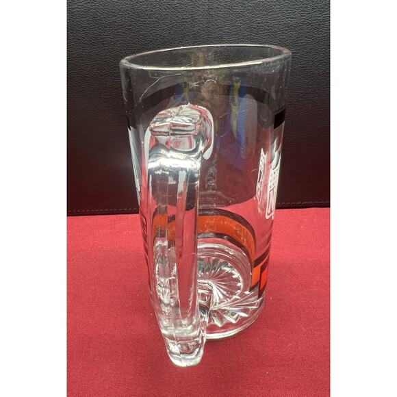 Vintage Heavy Glass Beer Mug Atlanta Falcons NFL Football 12 oz. - Picture 3 of 8